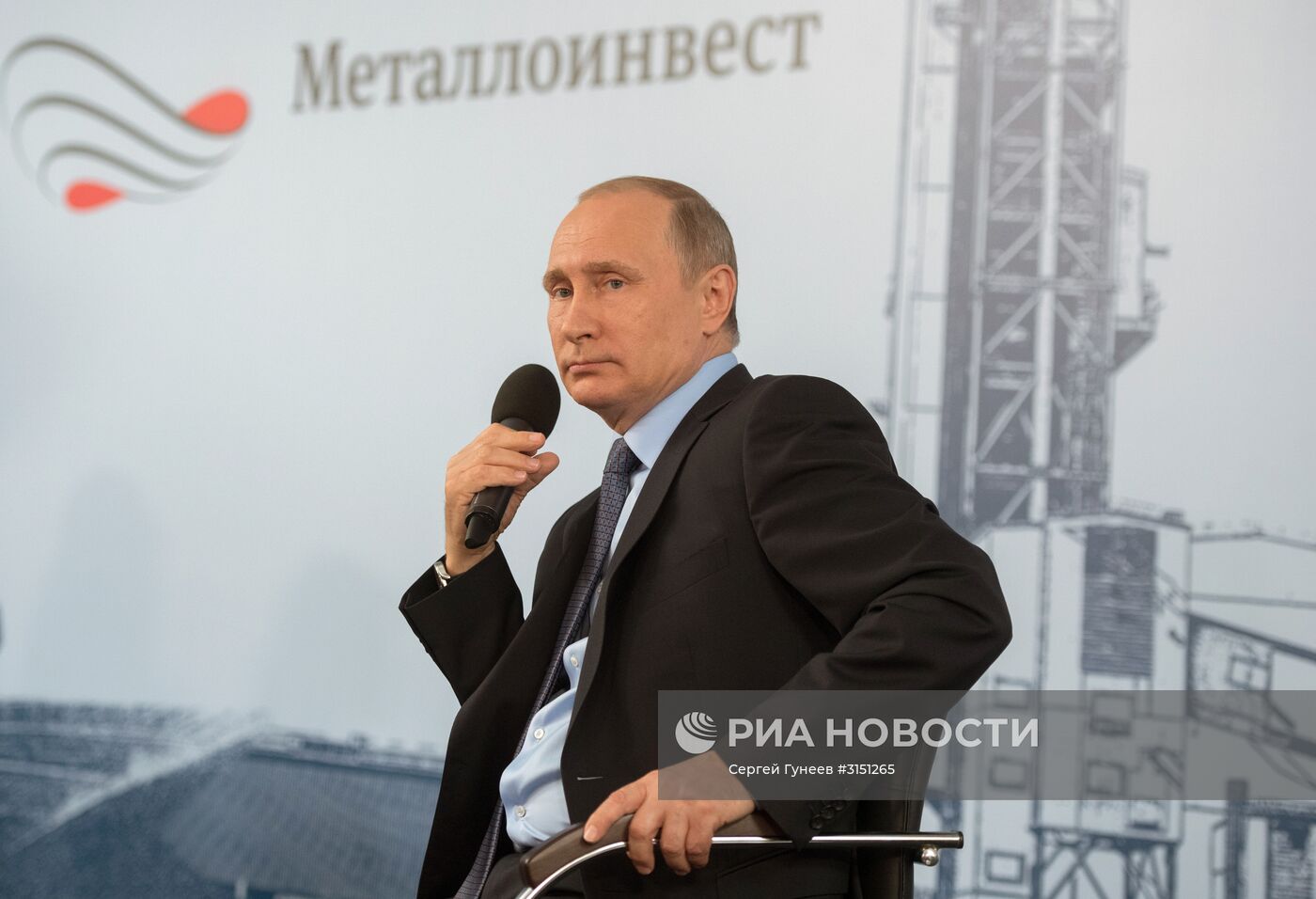 Рабочая поездка президента РФ В. Путина в Белгородскую область