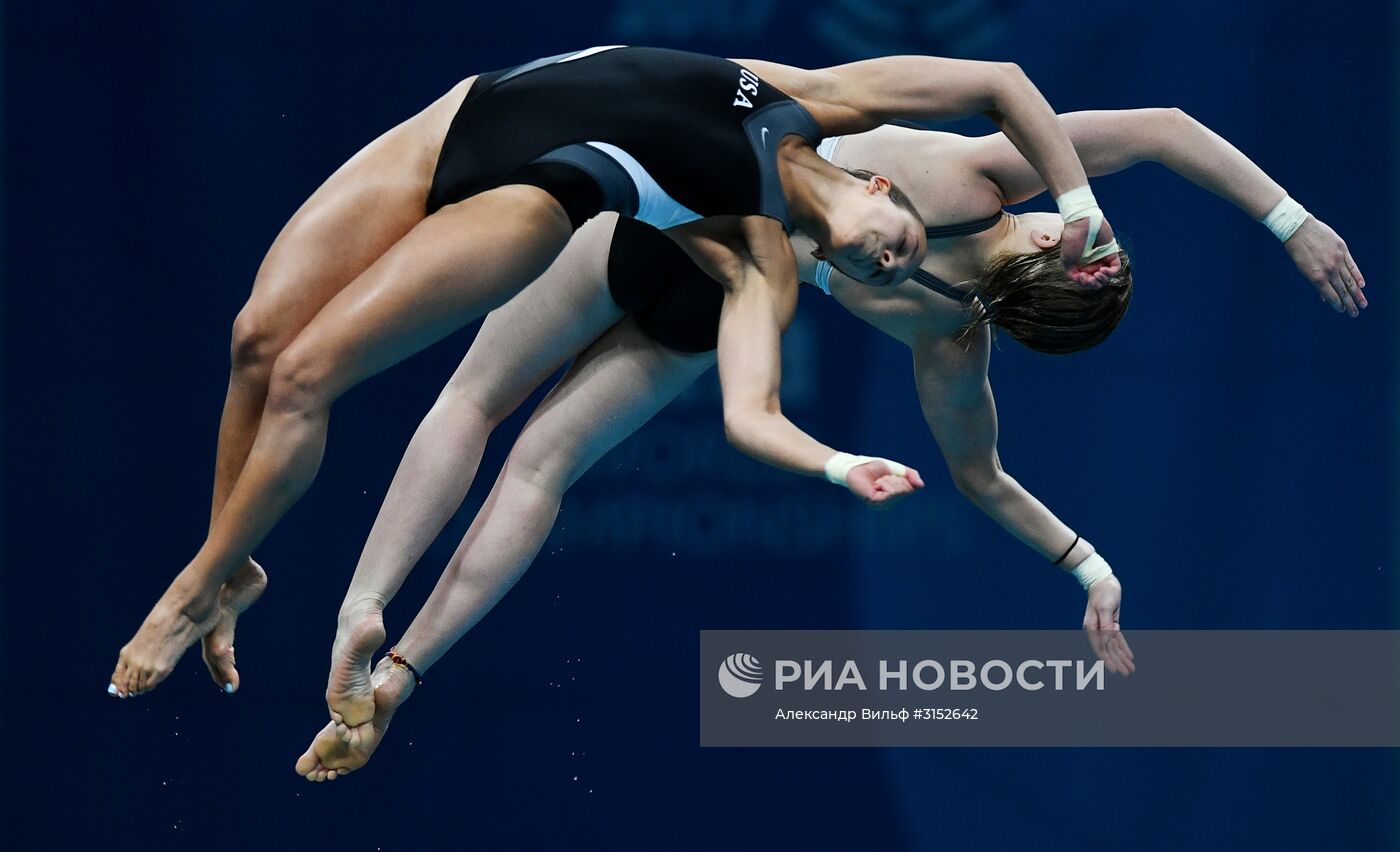 Чемпионат мира FINA 2017. Синхронные прыжки в воду. Женщины. Вышка 10 м. Финал
