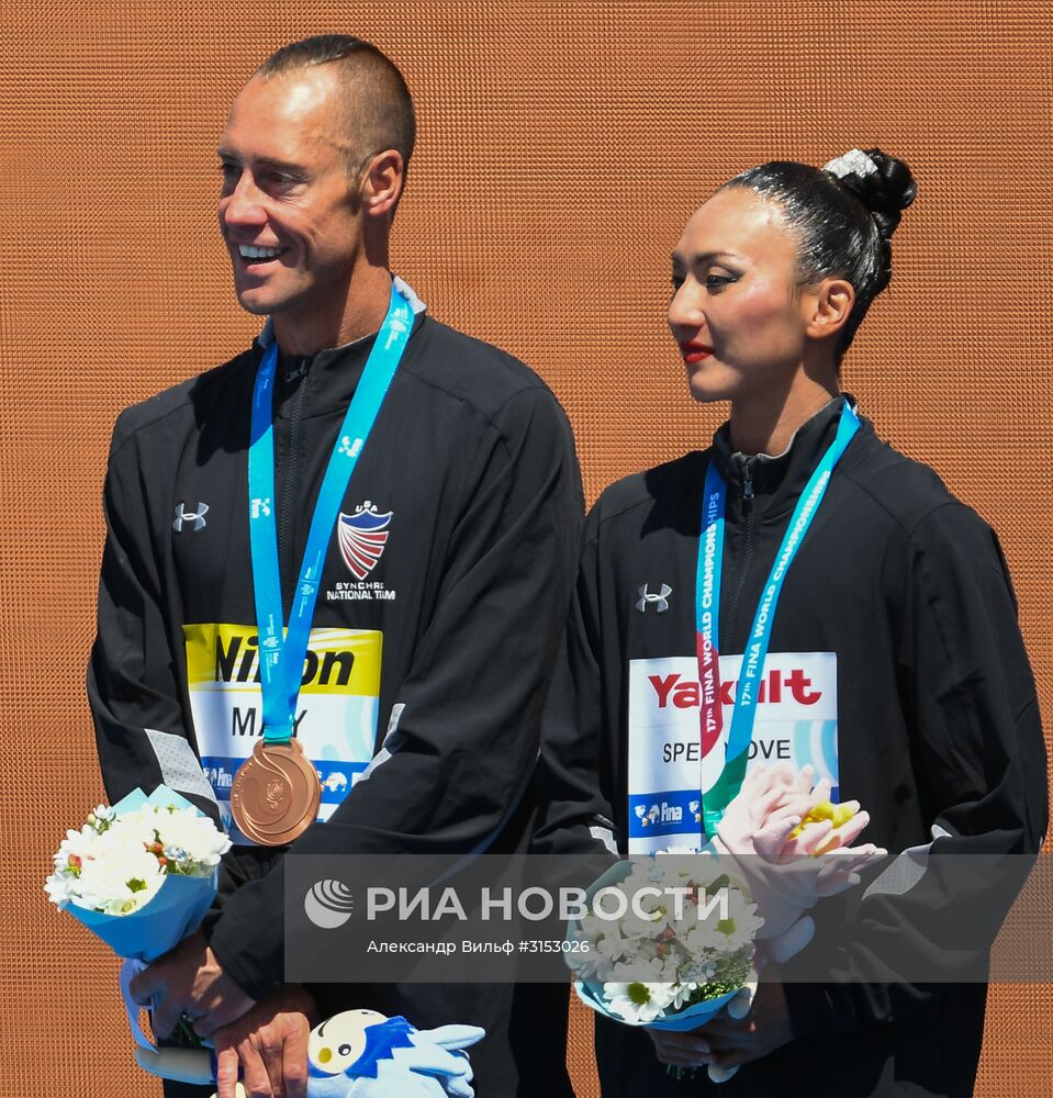 Чемпионат мира FINA 2017. Синхронное плавание. Смешанные дуэты. Техническая программа. Финал