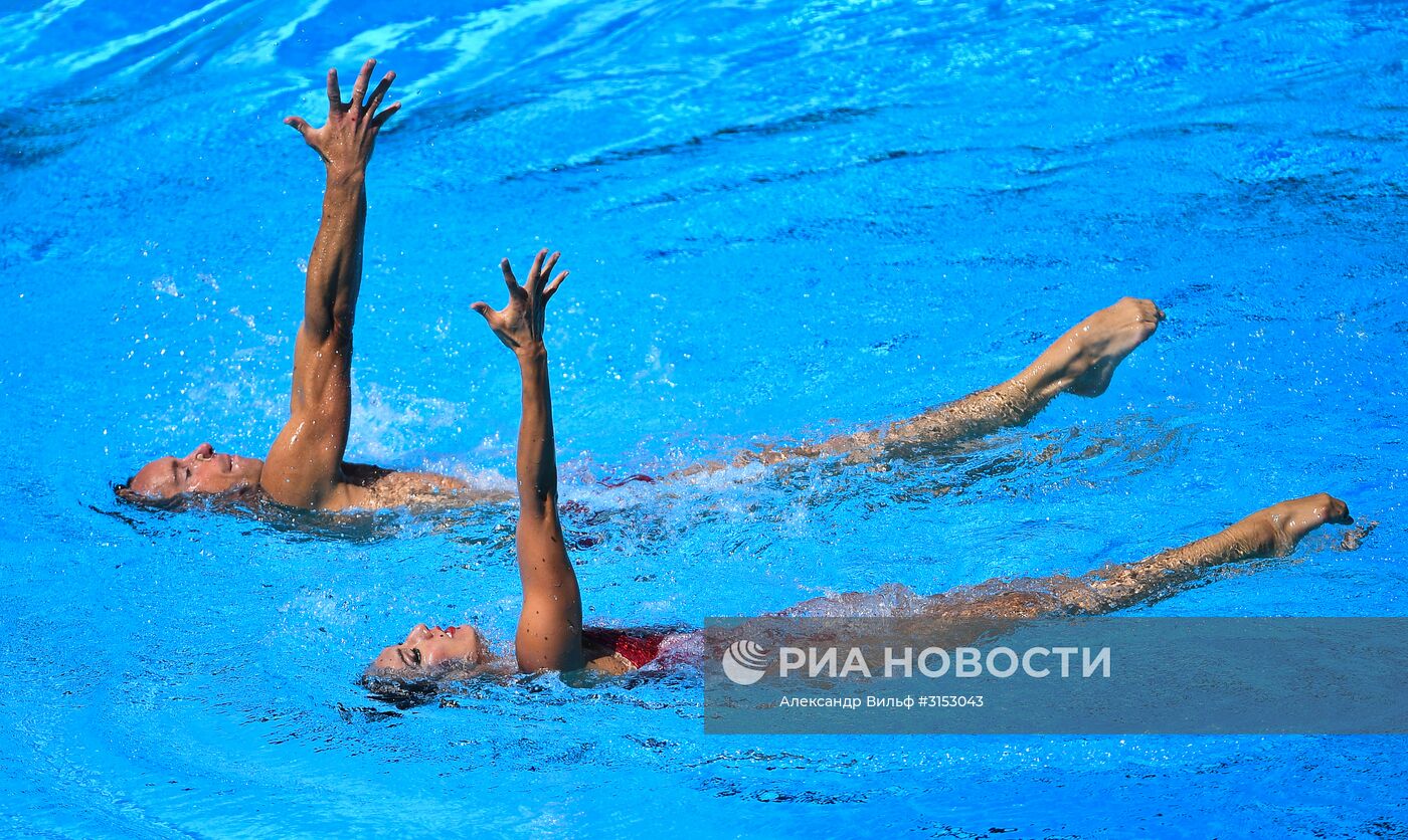 Чемпионат мира FINA 2017. Синхронное плавание. Смешанные дуэты. Техническая программа. Финал