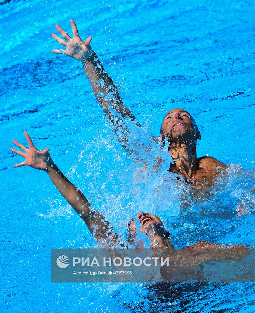 Чемпионат мира FINA 2017. Синхронное плавание. Смешанные дуэты. Техническая программа. Финал