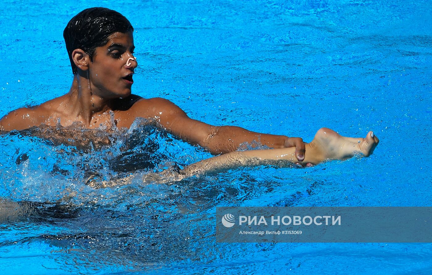Чемпионат мира FINA 2017. Синхронное плавание. Смешанные дуэты. Техническая программа. Финал