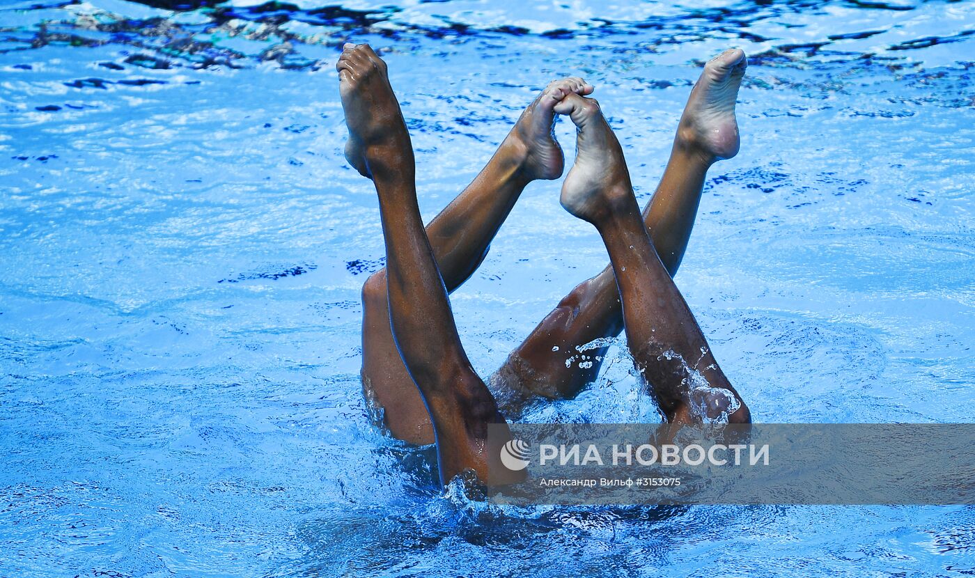 Чемпионат мира FINA 2017. Синхронное плавание. Смешанные дуэты. Техническая программа. Финал