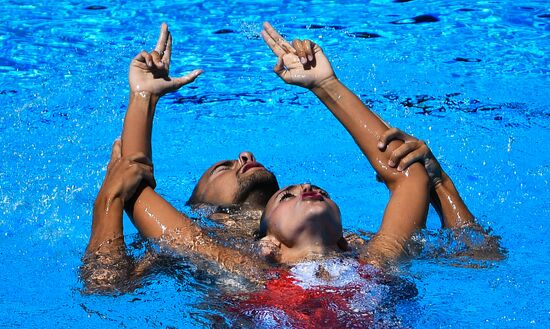 Чемпионат мира FINA 2017. Синхронное плавание. Смешанные дуэты. Техническая программа. Финал