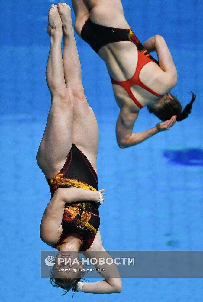 Чемпионат мира FINA 2017. Синхронные прыжки в воду. Женщины. Трамплин 3 м. Финал