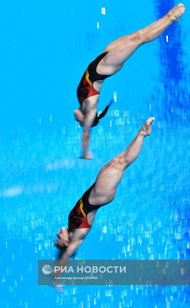 Чемпионат мира FINA 2017. Синхронные прыжки в воду. Женщины. Трамплин 3 м. Финал