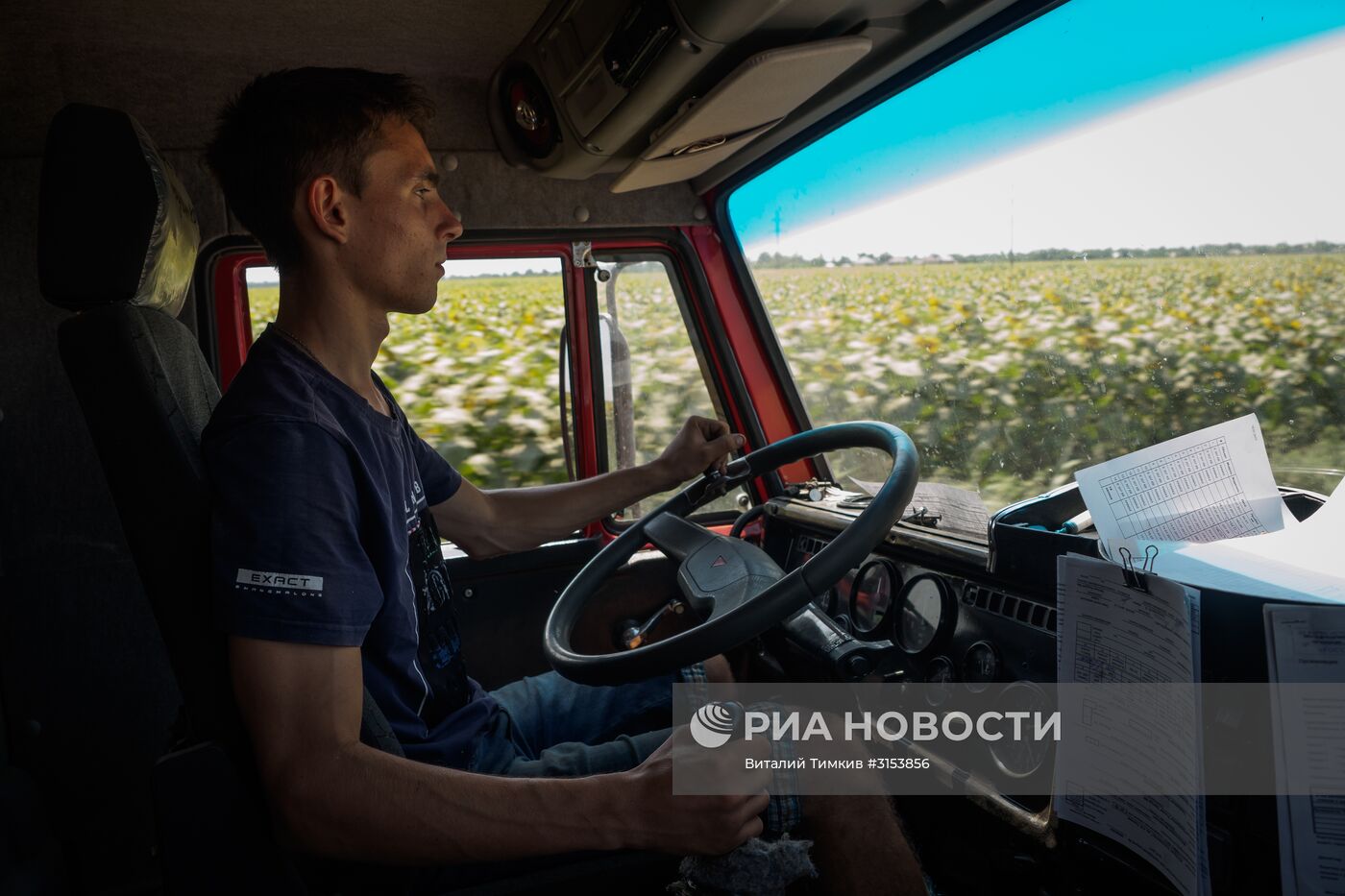 Уборка зерновых в Краснодарском крае
