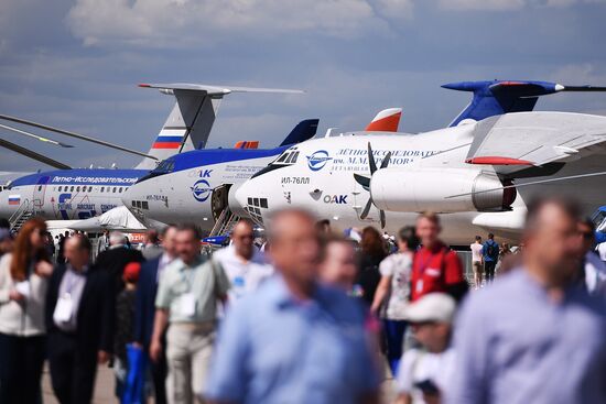 Международный авиационно-космический салон МАКС-2017. День второй