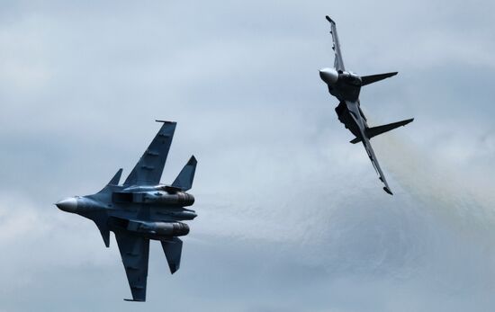 Международный авиационно-космический салон МАКС-2017. День второй