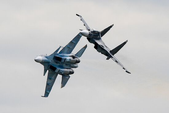 Международный авиационно-космический салон МАКС-2017. День второй