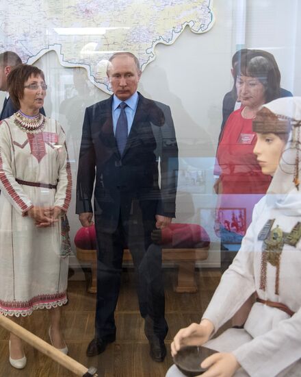 Рабочая поездка президента РФ В. Путина в Йошкар-Олу
