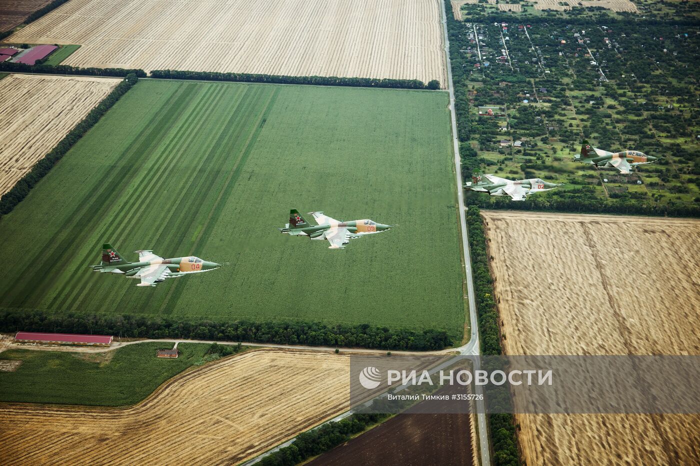 Летно-специальная подготовка экипажей штурмовиков Су-25СМ3 в Приморско-Ахтарске