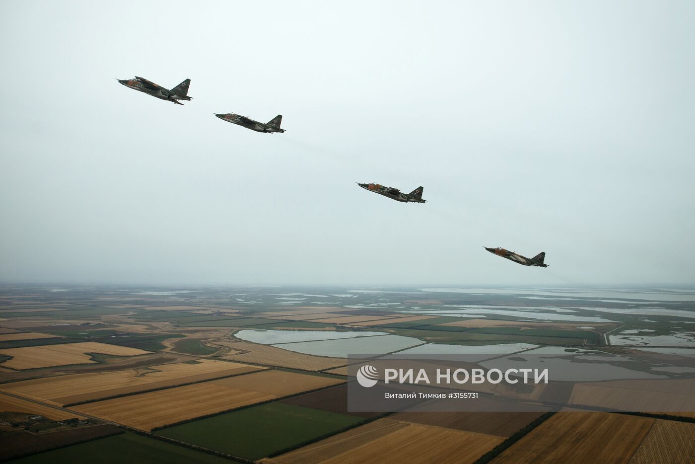 Летно-специальная подготовка экипажей штурмовиков Су-25СМ3 в Приморско-Ахтарске