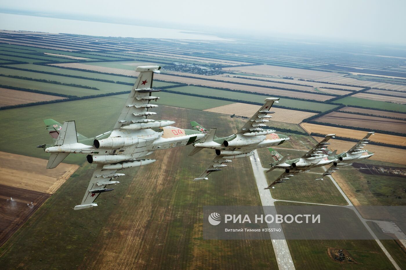 Летно-специальная подготовка экипажей штурмовиков Су-25СМ3 в Приморско-Ахтарске