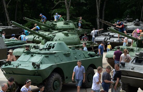 Открытие филиала военно-патриотического парка культуры и отдыха "Патриот" во Владивостоке