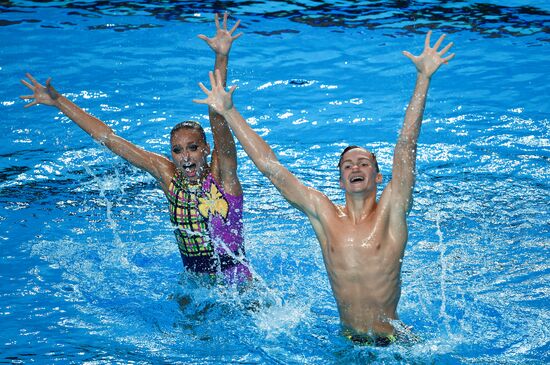 Чемпионат мира FINA 2017. Синхронное плавание. Смешанные дуэты. Произвольная программа. Финал