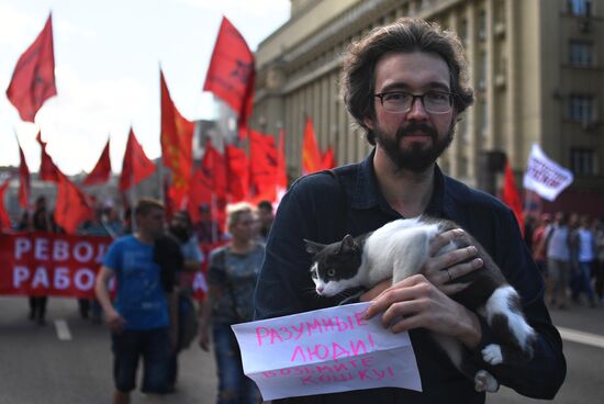 Марш "За свободный интернет" в Москве