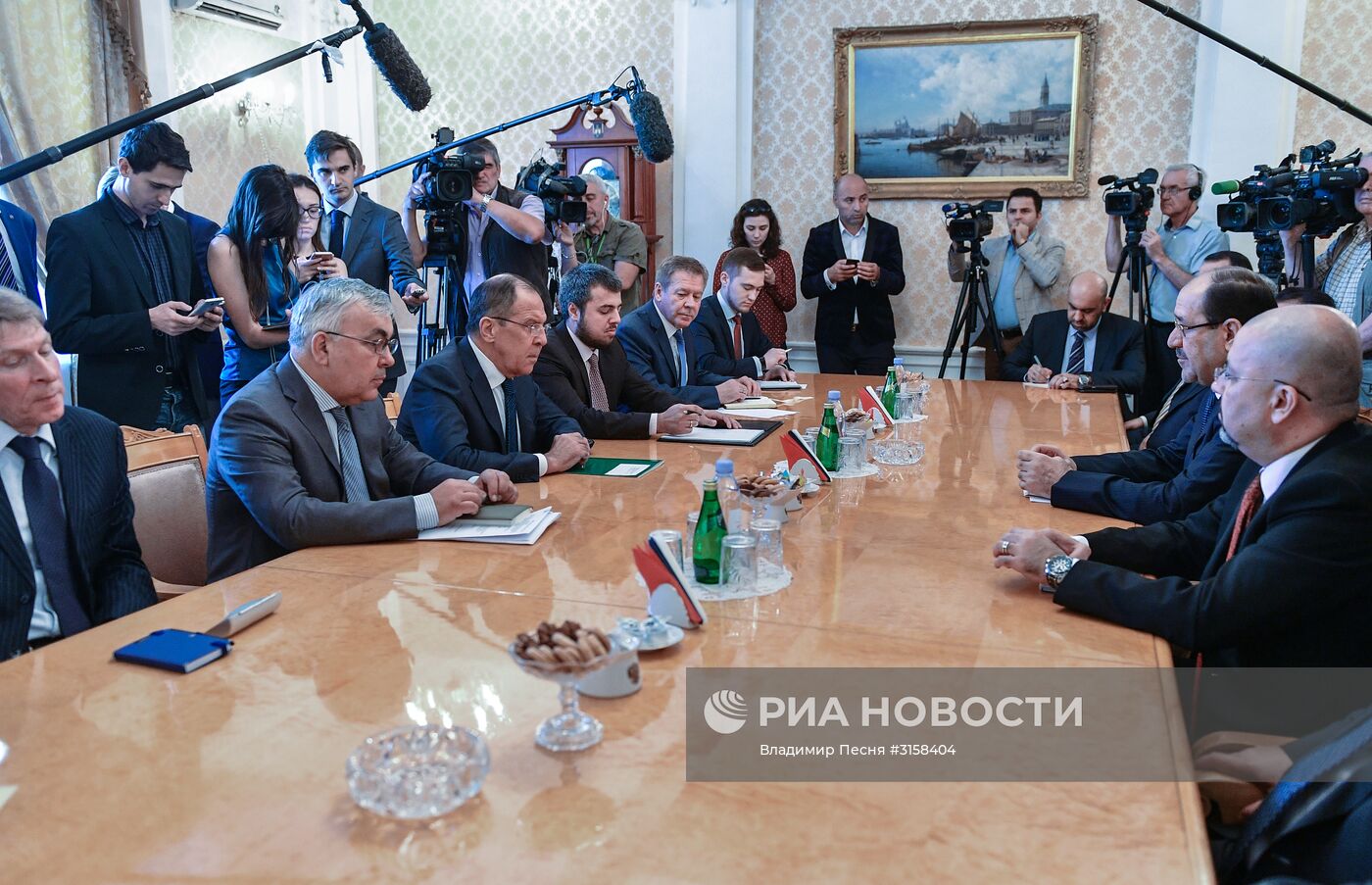 Встреча главы МИД РФ С. Лаврова с вице-президентом Ирака Н. Малики