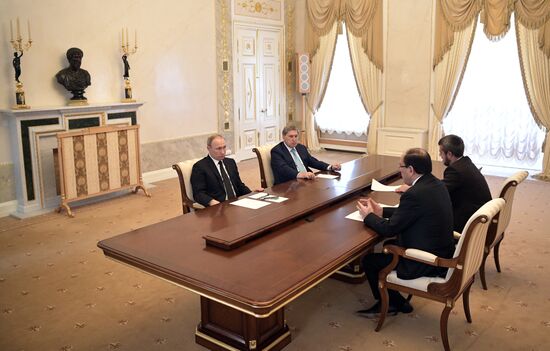 Встреча президента РФ В. Путина с вице-президентом Ирака Н. Малики