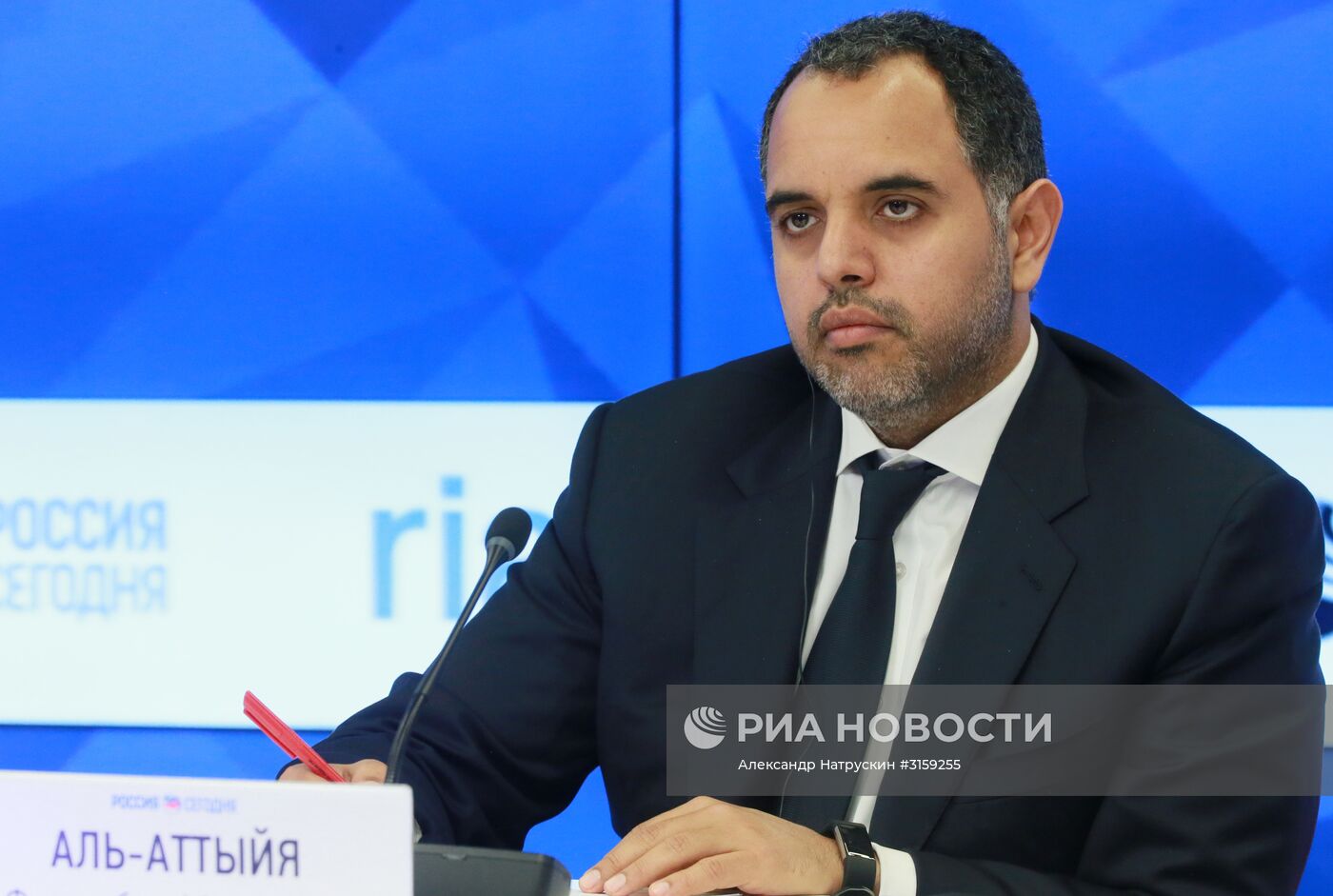 Пресс-конференция посла Катара в РФ Фахада Мухаммеда Аль-Аттыйи