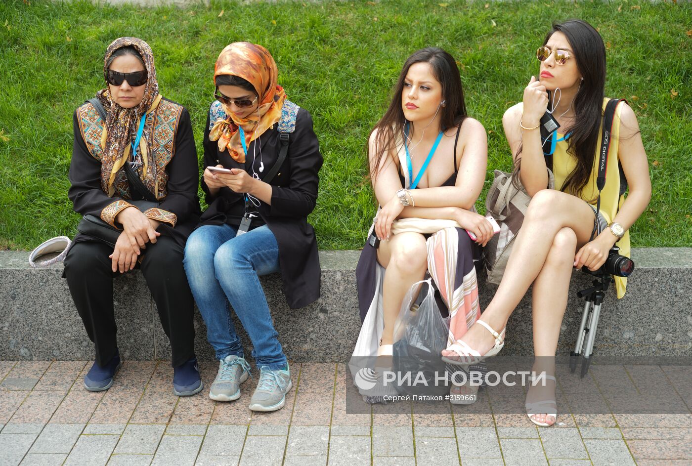 Туристы в Москве