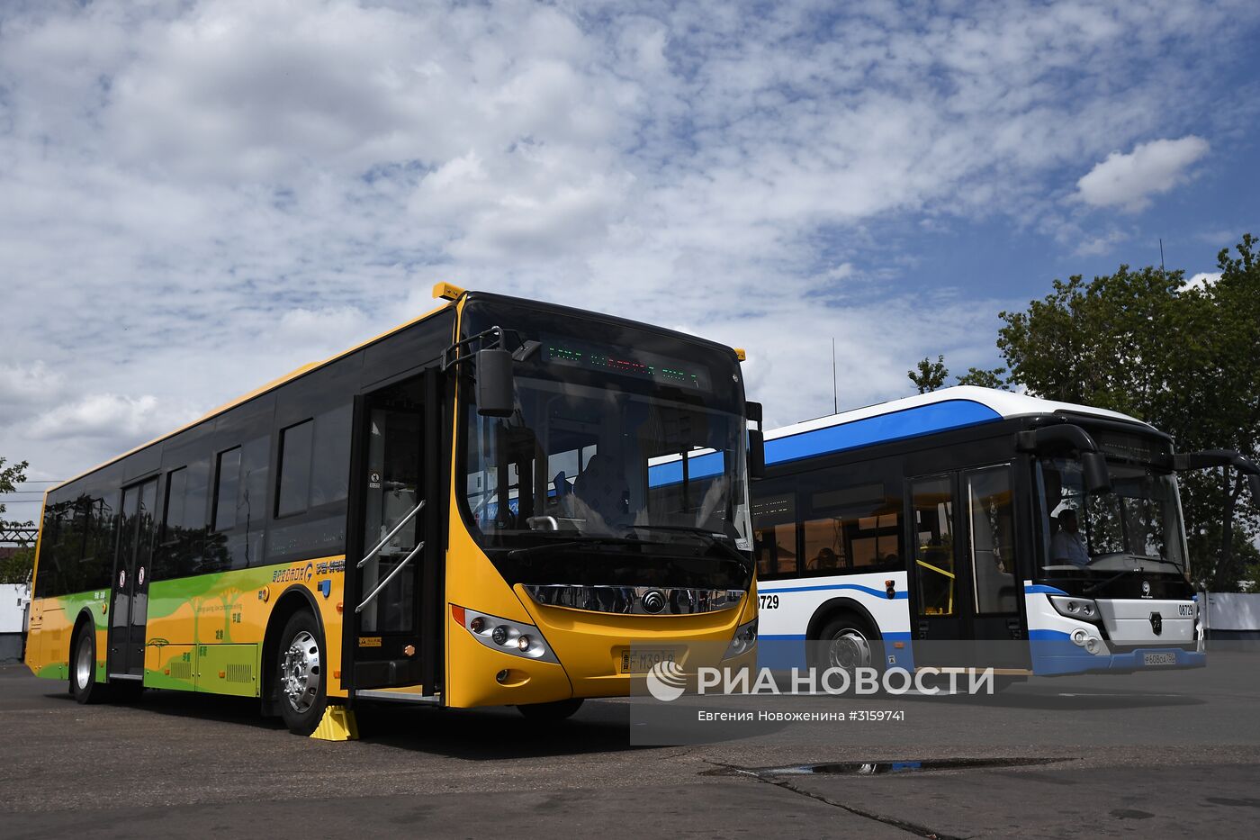 Презентация китайского электробуса в Москве