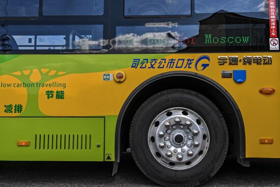 Презентация китайского электробуса в Москве