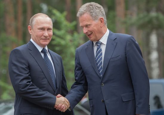 Рабочая поездка президента РФ В. Путина в Финляндию