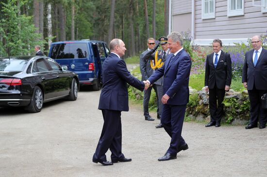 Рабочая поездка президента РФ В. Путина в Финляндию