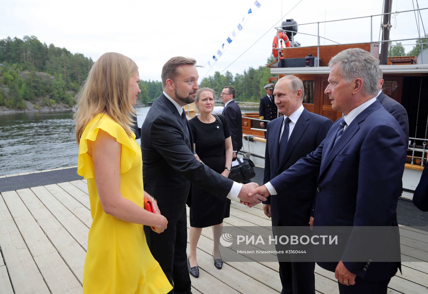 Рабочая поездка президента РФ В. Путина в Финляндию