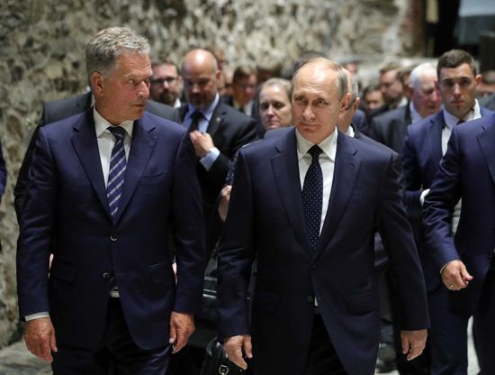 Рабочая поездка президента РФ В. Путина в Финляндию
