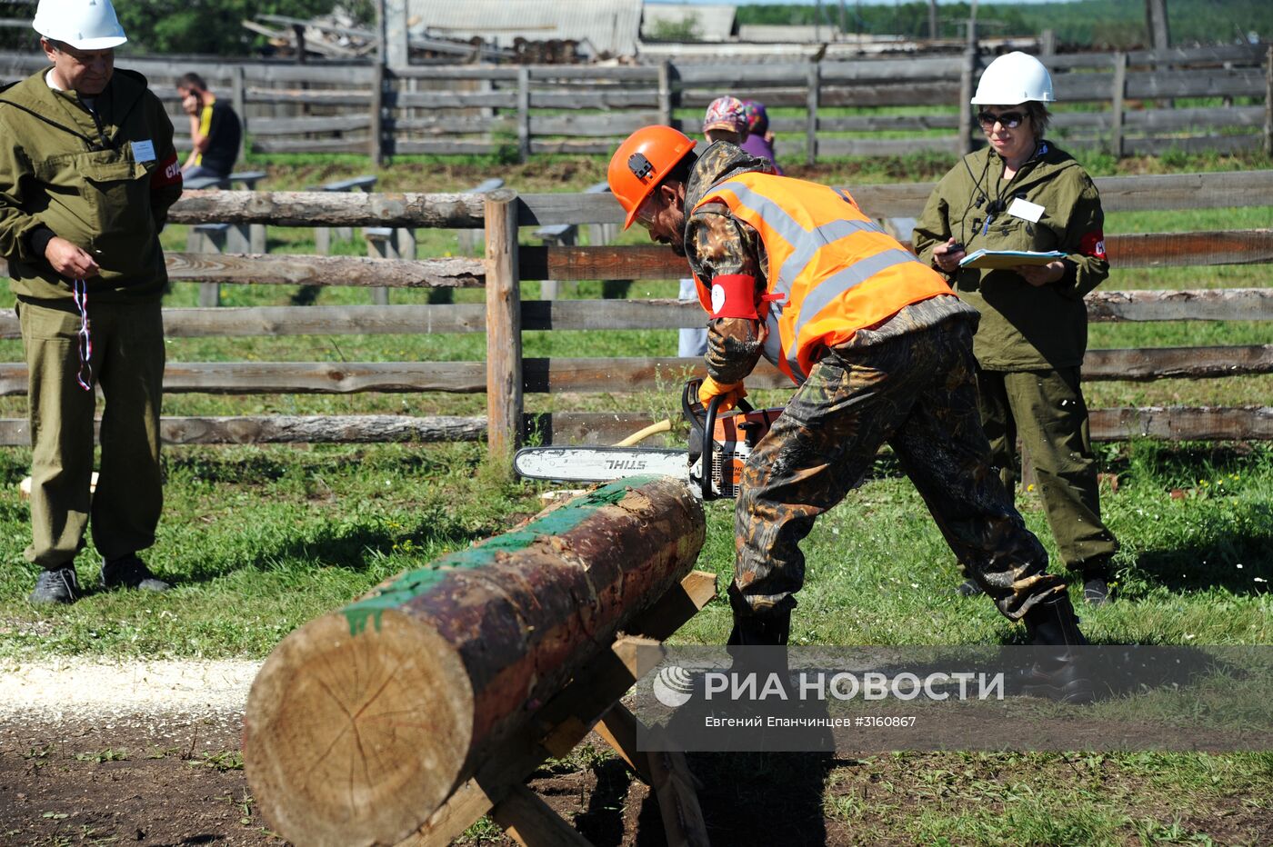 Соревнования лесорубов в Забайкальском крае
