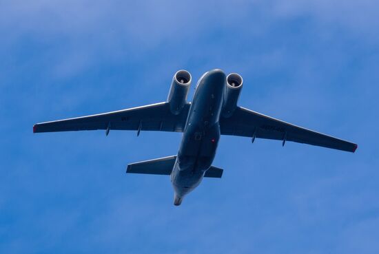Генеральная репетиция военно-морского парада ко дню ВМФ в Кронштадте