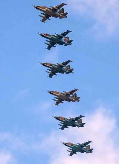 Генеральная репетиция военно-морского парада ко дню ВМФ в Кронштадте