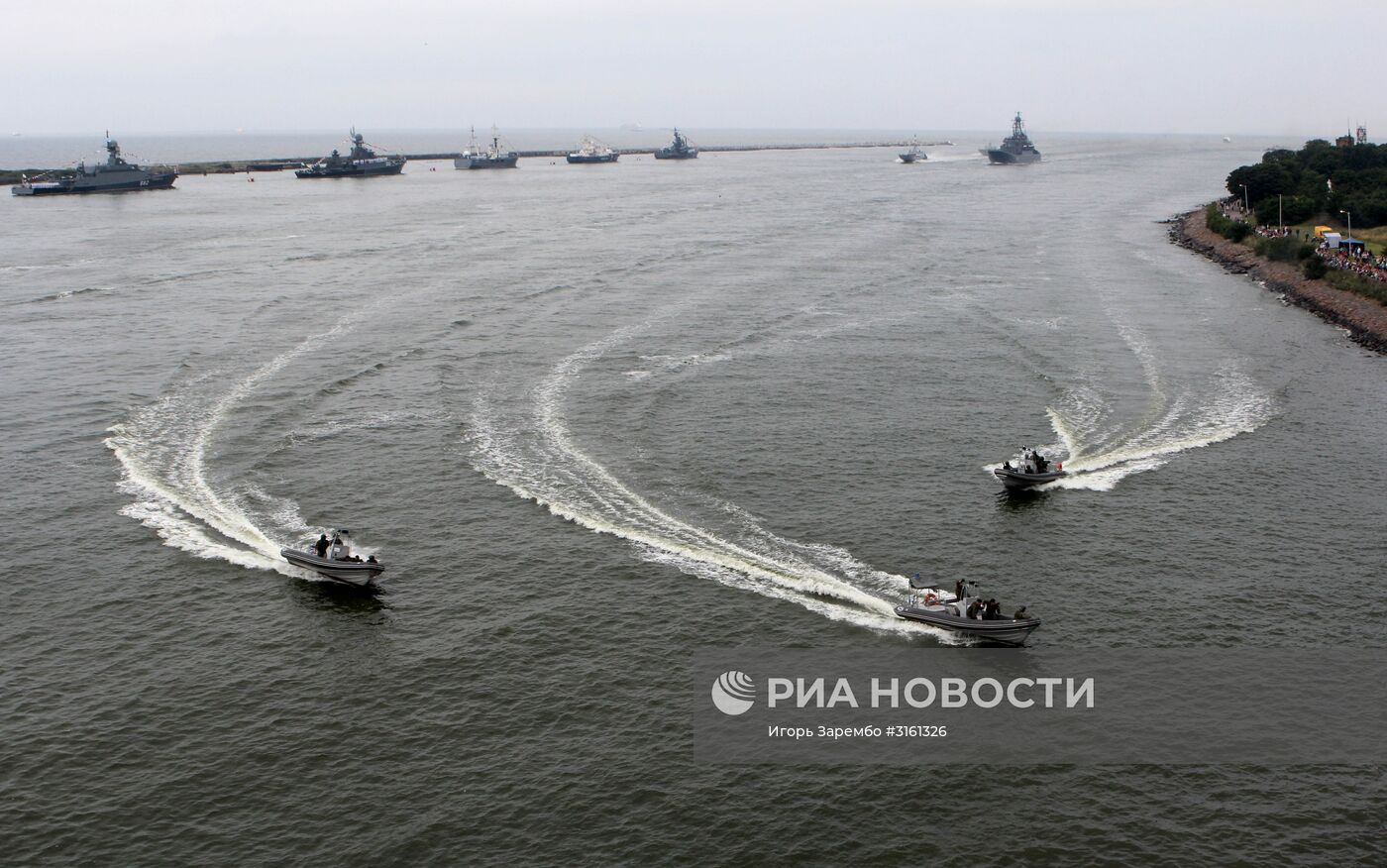 Репетиция военно-морского парада в Балтийске