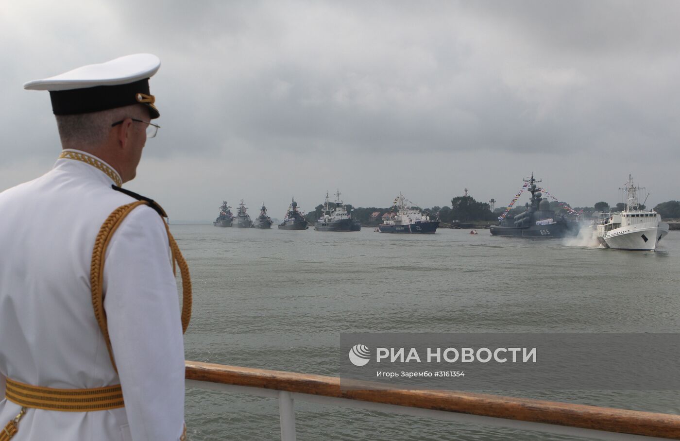 Репетиция военно-морского парада в Балтийске