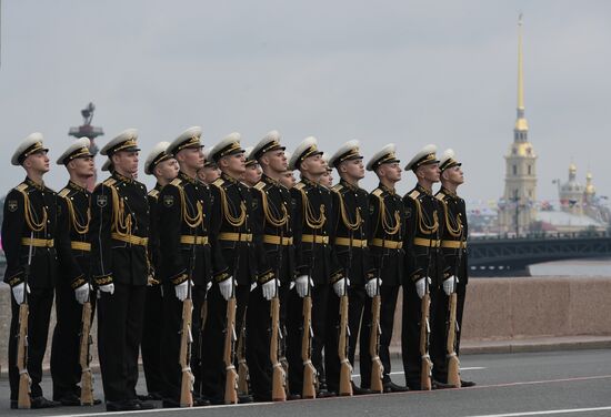 Празднование Дня ВМФ в Санкт-Петербурге