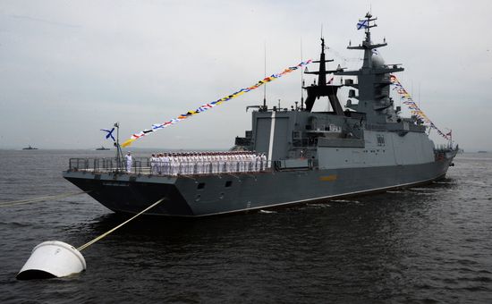 Празднование Дня ВМФ в городах России