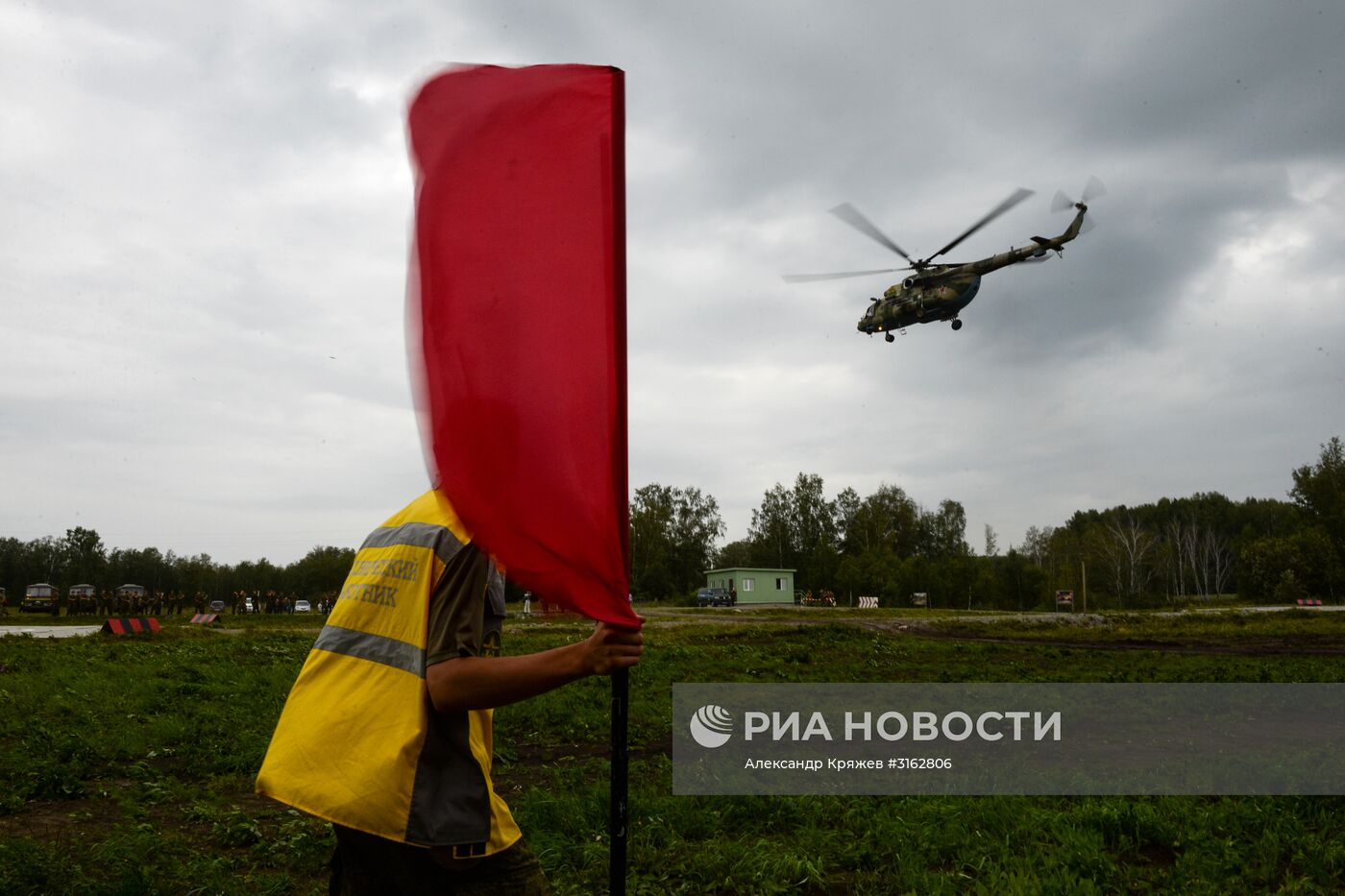 Церемония открытия конкурса "Отличники войсковой разведки" в Новосибирской области