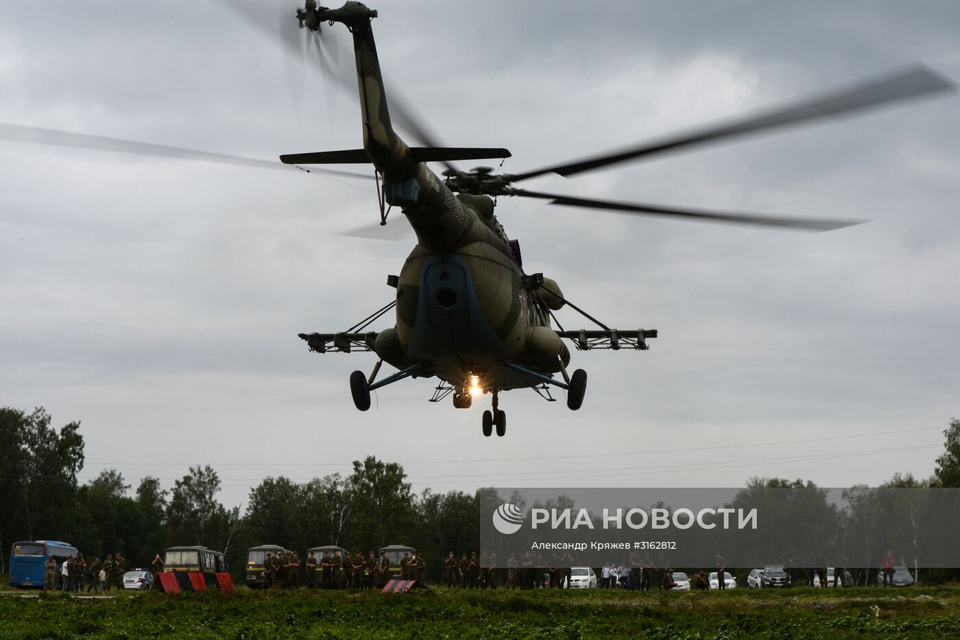 Церемония открытия конкурса "Отличники войсковой разведки" в Новосибирской области