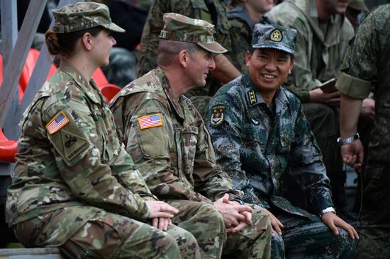 Церемония открытия конкурса "Отличники войсковой разведки" в Новосибирской области
