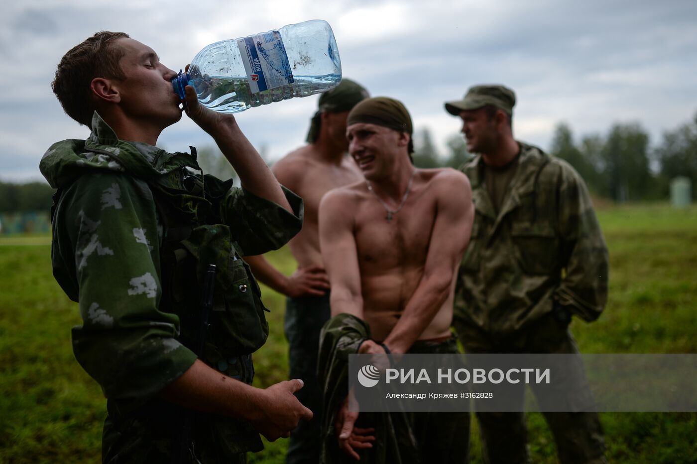 Церемония открытия конкурса "Отличники войсковой разведки" в Новосибирской области