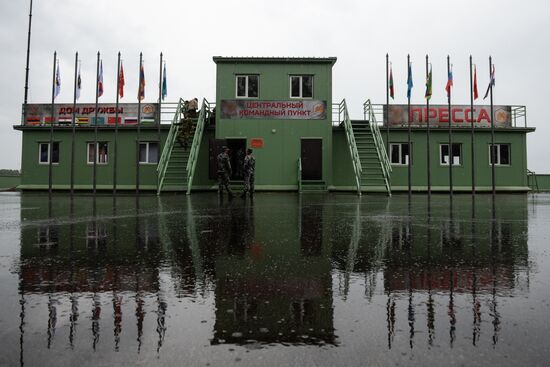 Церемония открытия конкурса "Отличники войсковой разведки" в Новосибирской области