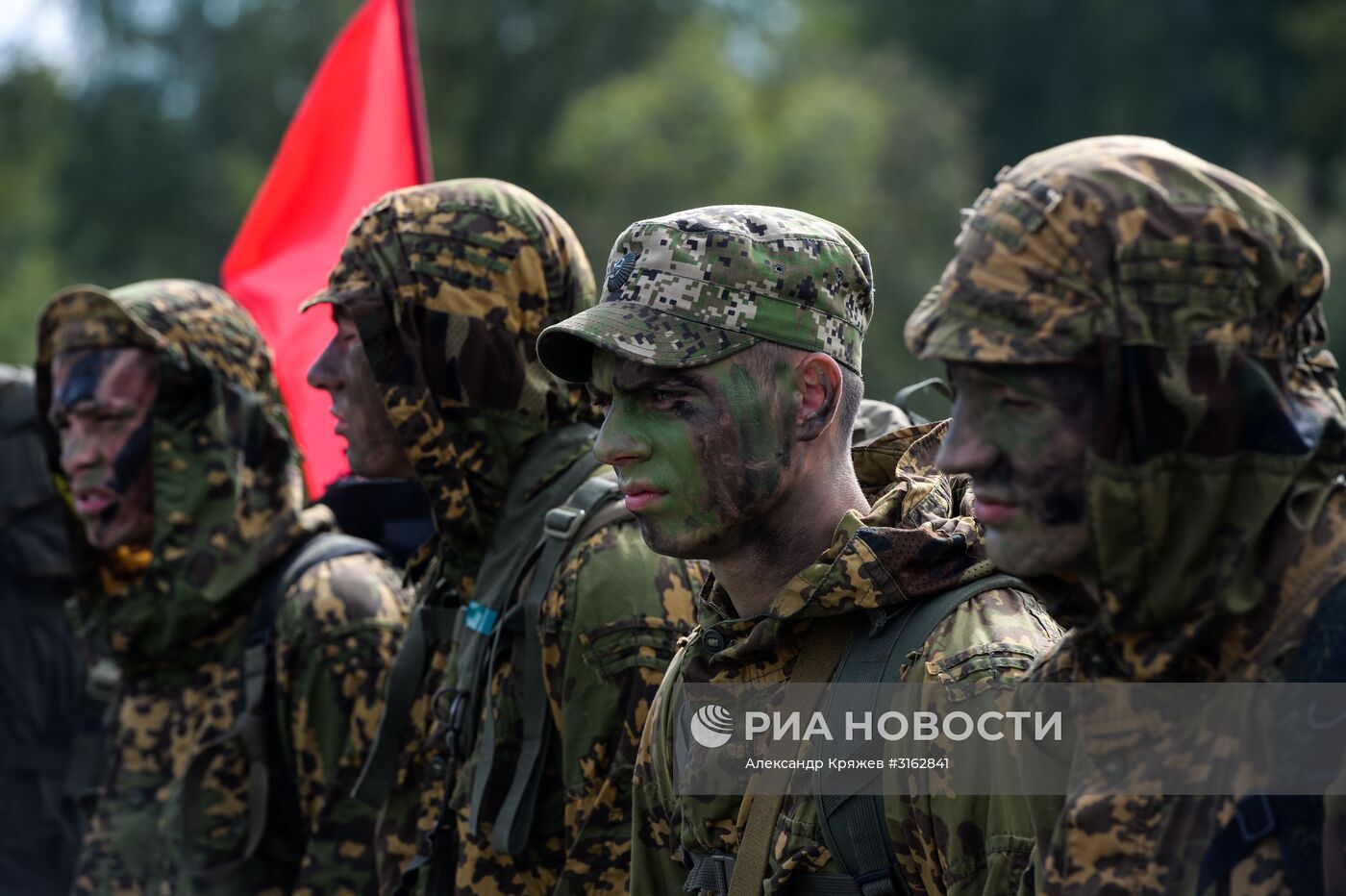 Церемония открытия конкурса "Отличники войсковой разведки" в Новосибирской области