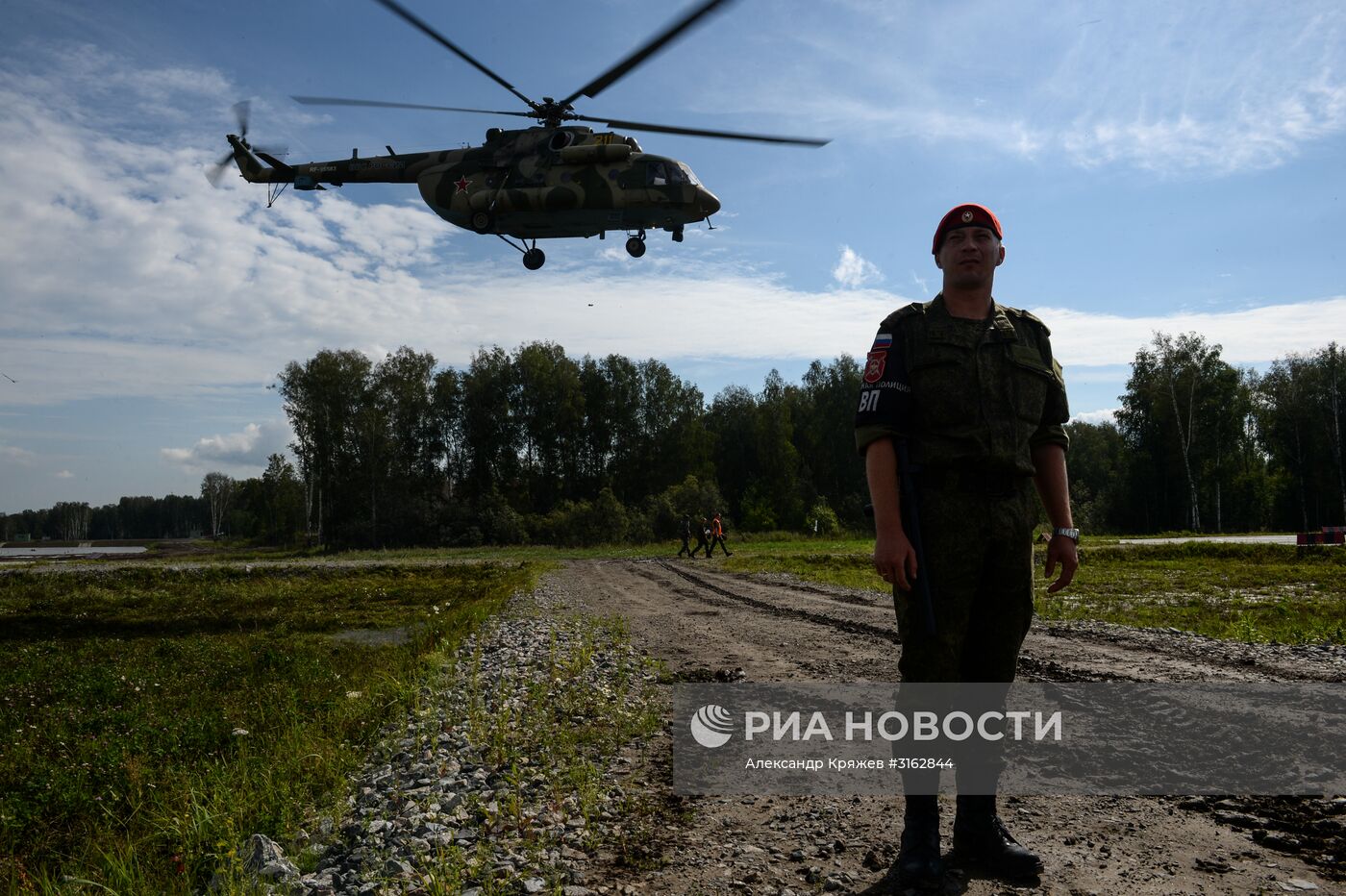 Церемония открытия конкурса "Отличники войсковой разведки" в Новосибирской области