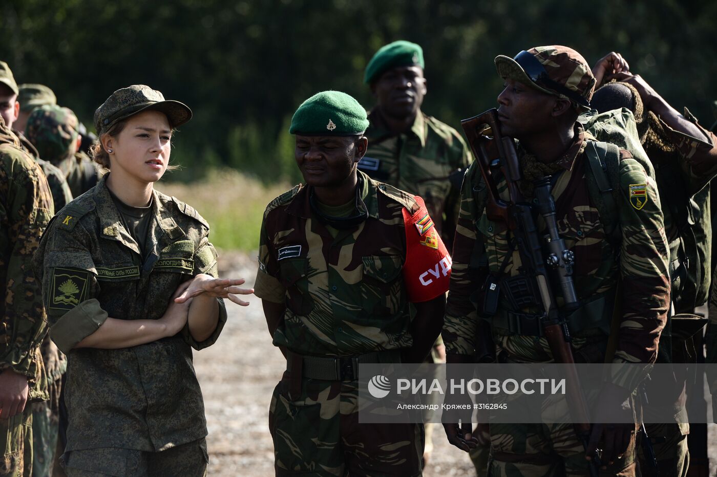 Церемония открытия конкурса "Отличники войсковой разведки" в Новосибирской области