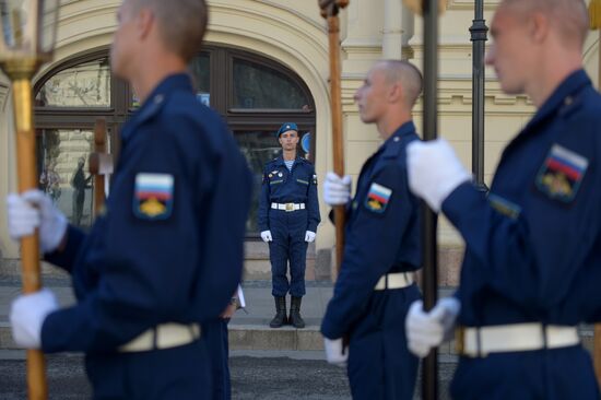 Празднование Дня ВДВ на Красной площади