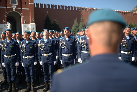 Празднование Дня ВДВ на Красной площади