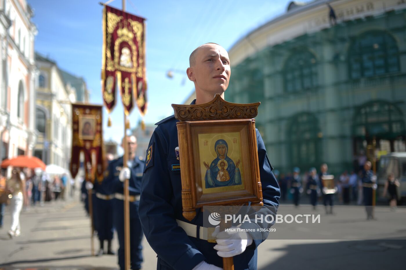 Празднование Дня ВДВ на Красной площади