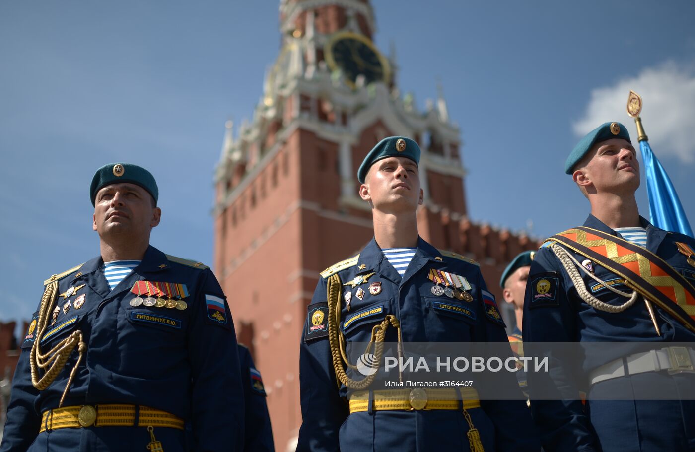 Празднование Дня ВДВ на Красной площади